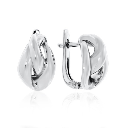 Купить оптом серьги из серебра без вставок 2340400596 от Krasnoe