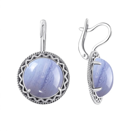 Купить оптом серьги из серебра с агатами 2340391999-84 от Krasnoe