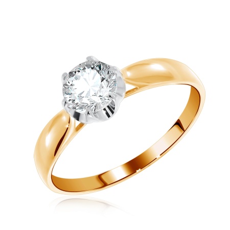 Купить оптом кольцо из серебра с фианитом 1329200481 от Krasnoe