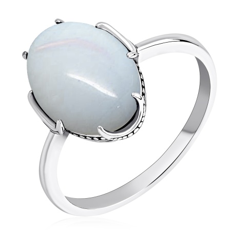 Купить оптом кольцо из серебра с лунным камнем 1310935082 от Krasnoe