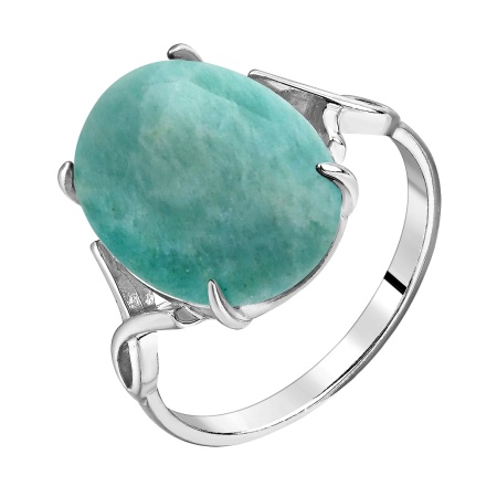 Купить оптом кольцо из серебра с амазонитом 1340375136 от Krasnoe