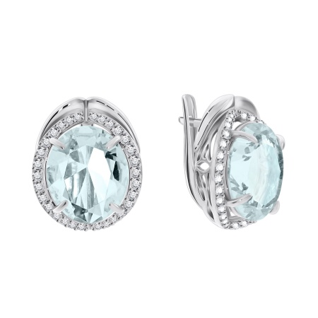 Купить оптом серьги из серебра с фианитами 2340200140-79 от Krasnoe