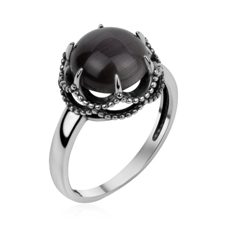 Купить оптом кольцо из серебра с кошачий глазом 1310266413-21 от Krasnoe
