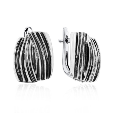 Купить оптом серьги из серебра без вставок 2310401375 от Krasnoe