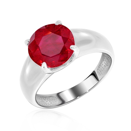 Купить оптом кольцо из серебра с натуральным корундом 1340221116-37 от Krasnoe