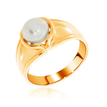 Купить оптом кольцо из серебра с жемчугом 1320050836 от Krasnoe