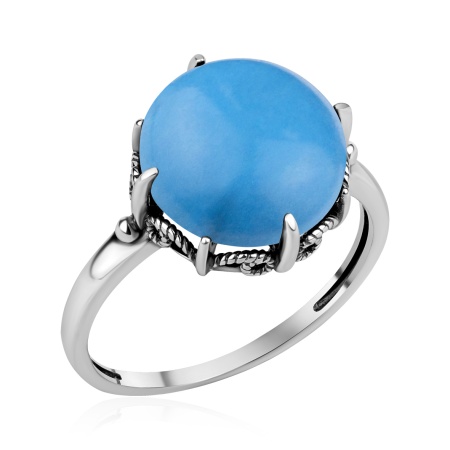 Купить оптом кольцо из серебра с бирюзой 1310Б26327 от Krasnoe