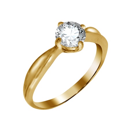 Купить оптом кольцо из серебра с фианитами 1320200106 от Krasnoe