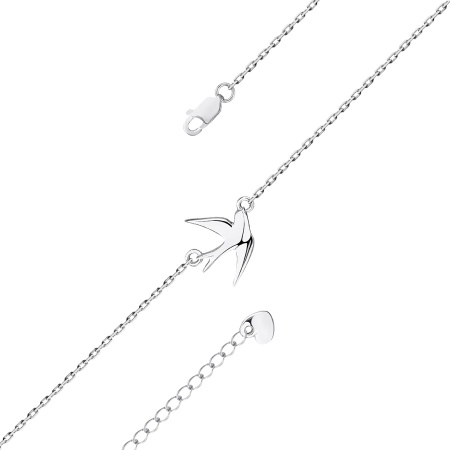 Купить оптом браслет из серебра без вставок 4340404872-16-17 от Krasnoe