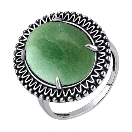 Купить оптом кольцо из серебра с авантюрином 1310361857-1 от Krasnoe