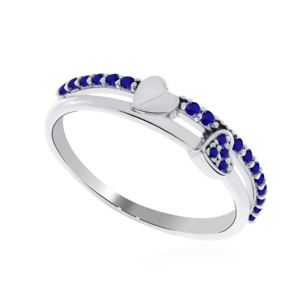 Купить оптом кольцо из серебра с ситаллами 1340881560л-81 от Krasnoe