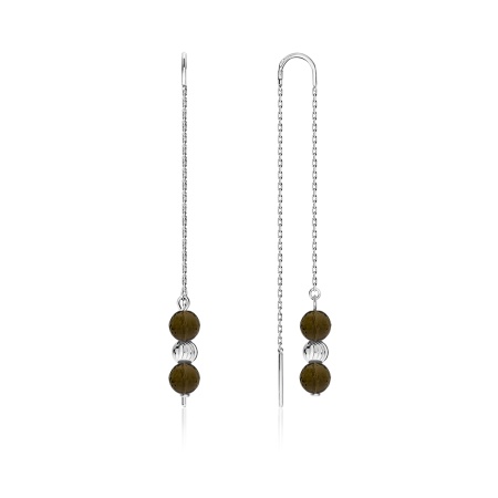 Купить оптом серьги из серебра с топазами 2340100714-2 от Krasnoe