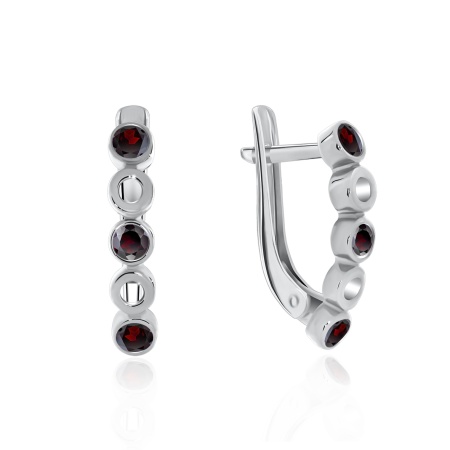 Купить оптом серьги из серебра с фианитами 2340200246-31 от Krasnoe