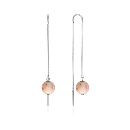 Купить оптом серьги из серебра с жемчугами 2340240712-1-46 от Krasnoe