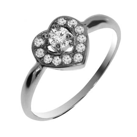 Купить оптом кольцо из серебра с фианитами 1340200102 от Krasnoe