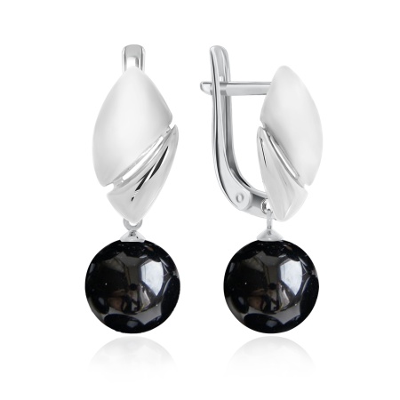 Купить оптом серьги из серебра с агатами 2340390900-20 от Krasnoe