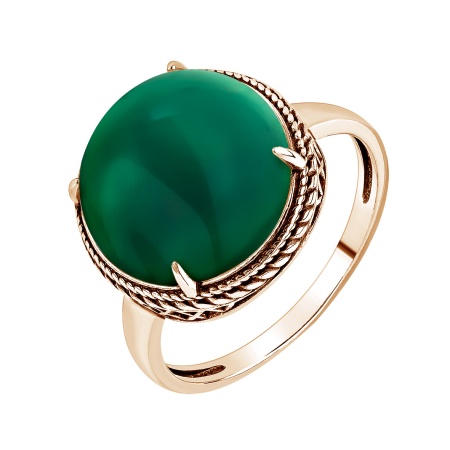 Купить оптом кольцо из серебра с агатом 1318395179-60 от Krasnoe