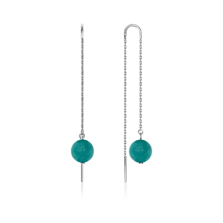 Купить оптом серьги из серебра с агатами 2340650712-2-77 от Krasnoe