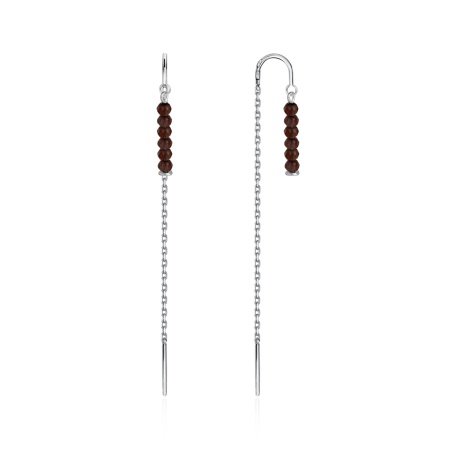 Купить оптом серьги из серебра с топазами 2340104502-1-9 от Krasnoe