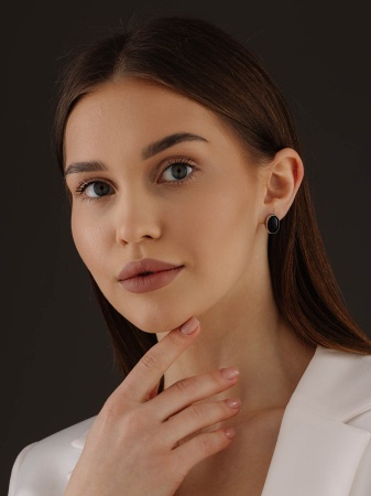 Купить оптом серьги из серебра с агатами 2340391796-20 от Krasnoe