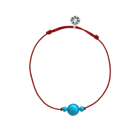 Купить оптом браслет из серебра с бирюзой и бирюзой 4340319155 от Krasnoe