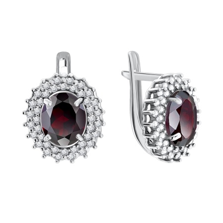 Купить оптом серьги из серебра с фианитами 2340200145л-31 от Krasnoe