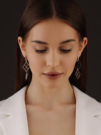 Купить оптом серьги из серебра с агатами 2340391520-20 от Krasnoe