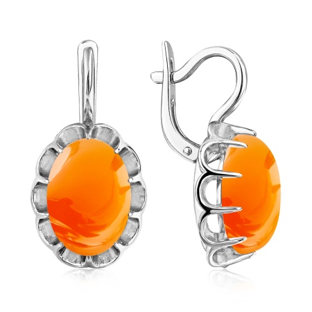 Купить оптом серьги из серебра с халцедонами 2340605094-40 от Krasnoe