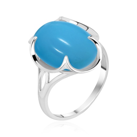 Купить оптом кольцо из серебра с бирюзой 1340Б26000 от Krasnoe