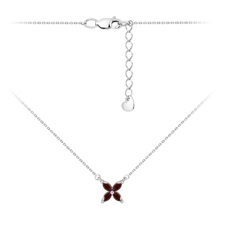 Купить оптом колье из серебра с гранатами 8340155421-9-45 от Krasnoe