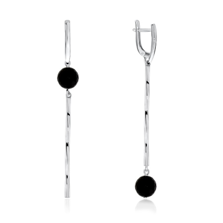 Купить оптом серьги из серебра с агатом 2340430723 от Krasnoe