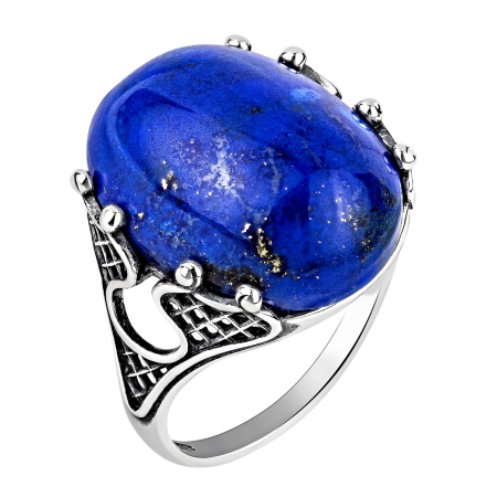 Купить оптом кольцо из серебра с лазуритом 1310475112 от Krasnoe