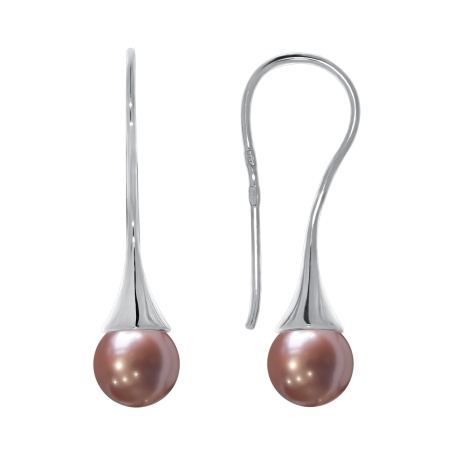 Купить оптом серьги из серебра с жемчугами 2340244211-47 от Krasnoe