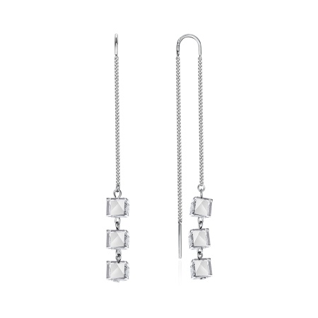 Купить оптом серьги из серебра с хрусталём 2340520706-1 от Krasnoe