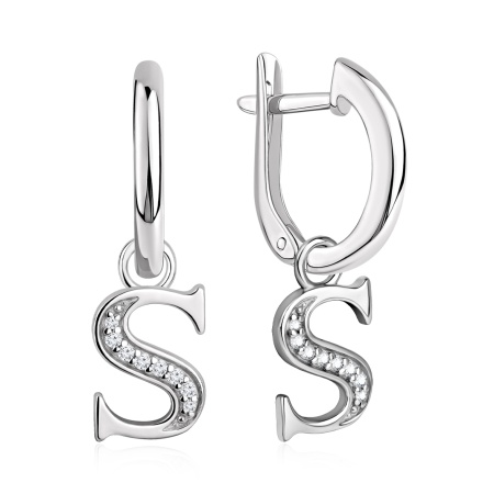 Купить оптом серьги из серебра с фианитами 2340205864л от Krasnoe