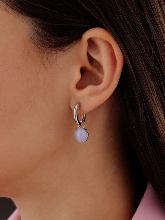 Купить оптом серьги из серебра с агатами 2340391851-84 от Krasnoe