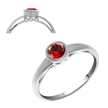 Купить оптом кольцо из серебра с фианитами 1340200258-31 от Krasnoe