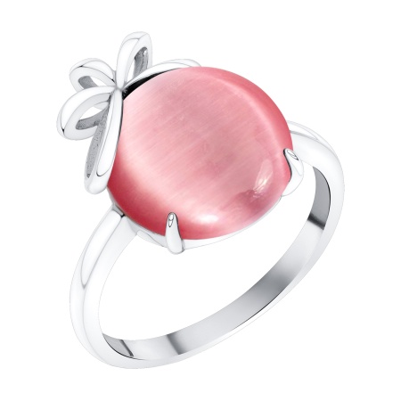 Купить оптом кольцо из серебра с имитацией кошачьего глаза 1340265807-30 от Krasnoe