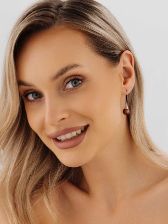 Купить оптом серьги из серебра с жемчугами 2340244211-42 от Krasnoe