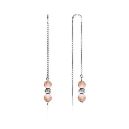 Купить оптом серьги из серебра с жемчугами 2340240714-46 от Krasnoe