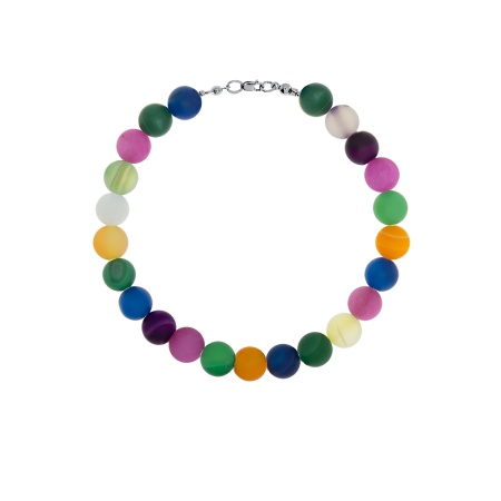 Купить оптом браслет из серебра с агатами 4340396086-19 от Krasnoe