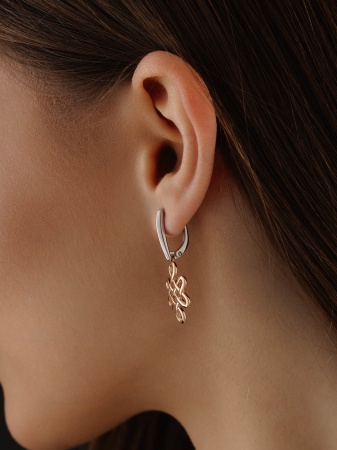 Купить оптом серьги из серебра без вставок 2350401643 от Krasnoe