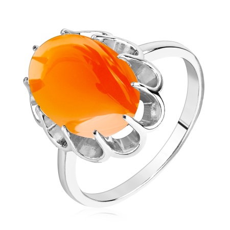 Купить оптом кольцо из серебра с халцедоном 1340605094-40 от Krasnoe