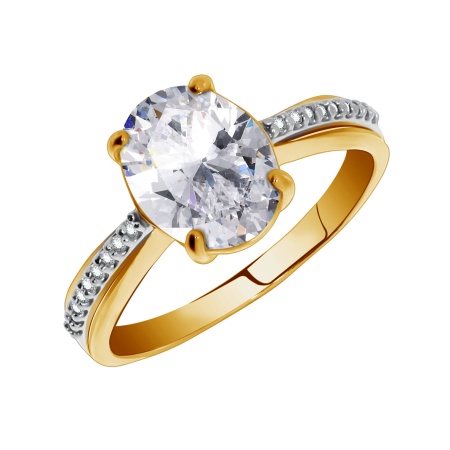 Купить оптом кольцо из серебра с фианитами 1329200219л от Krasnoe