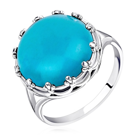 Купить оптом кольцо из серебра с бирюзой 1340311869 от Krasnoe