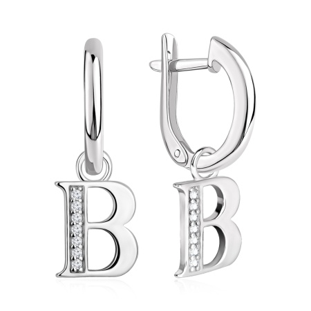 Купить оптом серьги из серебра с фианитами 2340205857л от Krasnoe