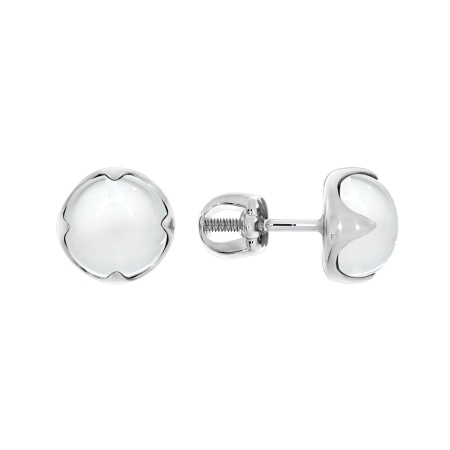 Купить оптом пусеты из серебра с хрусталём 2340521222 от Krasnoe