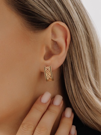 Купить оптом серьги из серебра с ситаллами 2320881360л-20 от Krasnoe