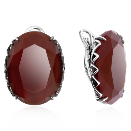 Купить оптом серьги из серебра с агатами 2340395147-31 от Krasnoe