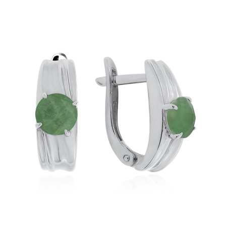 Купить оптом серьги из серебра с бериллами 2340191669 от Krasnoe